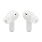 JBL - Vibe Beam 2 Écouteurs sans fil avec réduction de bruit - Blanc-4 micros pour des appels clairs et nets