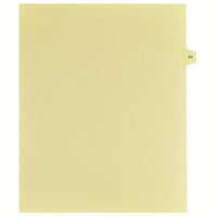 Markmaker - 25 tabs/PQT, 5 PQT/Boite, Intercalaires imprimes Legal, Chamois, 1/15th coupe| format lettre, sans trous, Numero 64-Intercalaires imprimes Legal