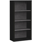 Monarch Specialties - 7407 48 po H Etagere - Noir/Gris Avec Tablettes Ajustable-Beaucoup d'espace de rangement avec 3 tablettes réglables à panneaux épais - 1 tablette fixe