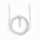 NXT Technologies - Câble tresse Lightning vers USB-C, 6 pi - blanc-Longueur du câble : 6 pi