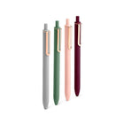 Poppin - Stylos de luxe à gel Jewels, rétractables - encre noire - paquet de 4-Oubliez le bloc de l'écrivain, les stylos Poppin de luxe rétractables aux couleurs variées avec clips en cuivre sont si lisses qu'ils inspirent le flux comme une conversation TED de première qualité. Et le design rétractable de Poppin garantit que tout est gélifié sur la page, pas dans votre sac. Allez-y et donnez-lui un clic pour la livraison idéale du cerveau à la page du stylo.