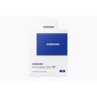 Samsung - T7 1To USB 3.2 Gen. 2 Disque SSD Portatif - Bleu-Compatible avec les PC, les Mac, les appareils Android, les consoles de jeu, etc.