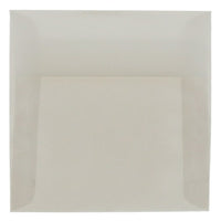 JAM Paper Enveloppes carrées, 8,5 x 8,5 po, argenté platine translucide, 1000/paquet-Enveloppe d’invitation