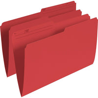 Staples – Chemises de classement de couleur, format lettre, 8 1/2 x 11 po, rouge, paquet de 100-Créez des codes couleur pour un accès facile à vos dossiers
