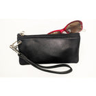 Designer Ashlin  Destiny Mini Cosmetic And Phone Beauty Wristlet  Cuir végétalien  Noir-Utilisez-le seul ou dans un autre sac. jour ou soir.