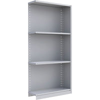 Metalware – Étagère sans boulons RK210, 4 tablettes, 36 x 12 x 76 po, gris pâle-Système de tablettes réglables offrant un espace de rangement solide, mais économique qui convient à vos besoins