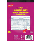 Staples - Livret pour rapports d'inspection de véhicule bilingue, 31 duplicatas, sans carbone, 5 9/16 po x 8 7/16 po-Le livret bilingue vous permet de garder un historique anglais ou français des rapports d'inspection