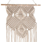 Truu Design - Macramé mural fabriqué à la main à suspendre, Blanc-Usage: superbe décor mural pour n'importe quelle pièce, moyen simple et tendance d'agrémenter votre espace de vie