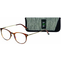 SAV Eyewear - Lunettes anti-lumière bleue trifocales Venice - + 1,50 - Marron brillant-3 forces dans une seule paire de lunettes de lecture