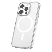 TUFF8 - Étui robuste Mag pour iPhone 15 Pro - Transparent-Couche antichoc : la couche antichoc étanche à l'air ajoute une protection supplémentaire contre les chutes accidentelles. Testé selon MIL-STD jusqu'à 8 pieds