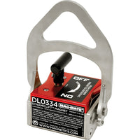 Mag-Mate – Aimants de levage dynamique, long. : 6 1/2 po, retenue max. : 334, poignée sup. marche/arrêt verr. rotative (DL0334)-Capacité de retenue maximale : 334 lb