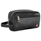 Swiss Gear Pu Toiletry Bag, Black, SWT0400-Pochette frontale rapide d’accès à fermeture éclair