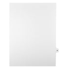 Markmaker - Intercalaires imprimes Legal, Blanc, 1/15th coupe, format lettre, sans trous, 25 tabs/PQT, 5 PQT/Boite, Numero 57-Intercalaires imprimes Legal