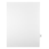Markmaker - Intercalaires imprimes Legal, Blanc, 1/15th coupe, format lettre, sans trous, 25 tabs/PQT, 5 PQT/Boite, Numero 57-Intercalaires imprimes Legal