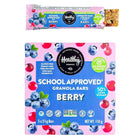Barres Granola Healthy Crunch Baies-Approuvé pour l’école, sans allergènes, sans noix, sans arachides, sans gluten, sans produits laitiers, végétalien, faible en sucre, riche en fibre, contient des protéines, projet sans OGM vérifié