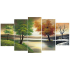 Designart – Imprimé sur toile, Changement de saison sur le lac, 60 po x 32 po, (PT1073)-Imprimé