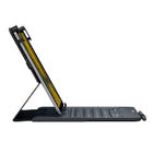 Logitech - Étui universel Folio avec clavier Bluetooth intégré pour tablettes de 9 à 10 po - Noir-Conçu pour répondre aux hautes exigences de qualité de Logitech et résister à plusieurs années de saisie quotidienne. Une bande élastique spéciale permet de fermer efficacement l'étui et d'éviter qu'il ne s'ouvre lorsque vous le transportez dans votre sac