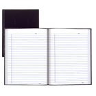 Blueline - Livre de notes reliure sans couture avec onglets autocollants - 9-1/4" x 7-1/4" - Noir-96 feuilles (192 pages)