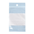 SPC - Sacs poly refermable avec trou de suspension - 2 Mil - 4po x 6po - Bande Blanche - 1000 Paquet-Sac refermable