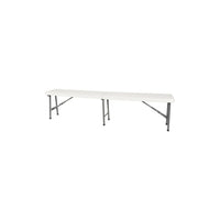 Kleton - Bancs pliants, Polyethylène, 72 po lo x 12 po la x 17 po h-Cadre et pattes pliantes en acier pour plus de resistance