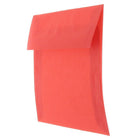JAM Paper Enveloppes carrées translucides, 8,5 x 8,5 po, rouge primaire, 250/paquet-Intérieur vierge où écrire un mot personnalisé