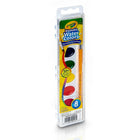Ensemble de 6 aquarelles lavables semi-humides Crayola-La peinture aquarelle lavable se mélange en douceur pour plus de possibilités de mélange de couleurs.
