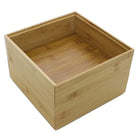 Cathay Importers – Range-tout carré empilable, bambou, 2,5 haut. x 8 larg. x 8 prof. (po), paq./2-Bambou carbonisé
