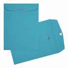 JAM Paper - Enveloppes colourées 9 x 12 avec fermeture à fermoir - Bleu - Paquet de 50-Taille: 9 x 12 pouces