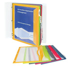 C-Line - Reliure à 5 pochettes avec onglets, 30/paquet (CLI06650)-Organisez votre reliure avec style et efficacité