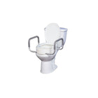 Drive Medical - Rehausseur de siège de toilettes avec accoudoirs amovibles-Conçu pour les personnes éprouvant de la difficulté à s’asseoir ou à se relever des toilettes