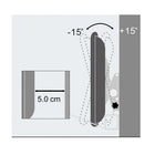 Techly - Support mural de TV, inclinable, 23 à 55 po, (ICA-PLB 131M)-Compatible VESA jusqu'à 400x400 mm
