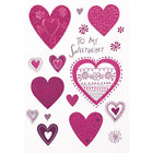Rosedale Gold - Cartes de souhaits/Enveloppes - Joyeuse St-Valentin Amour (50123) - 5-1/2 po x 8 po - paquet de 6-Imprimées sur un papier de qualité non couché