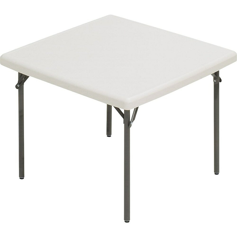 Staples - Table pliante carrée, 36 po, gris clair