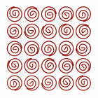 JAM PAPER - Trombones Circulaires Colores, Rouge, 2 Paquets de 50-Ces trombones colores sont parfaits pour organiser des papiers à la maison, à l'ecole ou au bureau