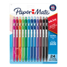 Papermate® - Stylos à bille InkJoy™ 300 à pointe rétractable, pointe moyenne 1,0 mm, couleurs variées, paq./24-Le système d'écriture InkJoy™ révolutionnaire vous permet une écriture sans effort
