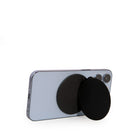 MOFT Snap O Magnetic MagSafe Compatible Phone Grip & Stand pour iPhone - Noir-Cuir noir végétalien de qualité supérieure avec base en PC