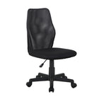 Brassex - Chaise de travail Roy, noir-Ascenseur hydraulique