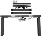AnthroDesk - Bureau assis/debout electrique aux deux moteurs - Base Noire-6
