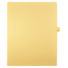 Markmaker - Intercalaires imprimes Legal, Chamois, 1/25th coupe, format lettre, sans trous, 25 tabs/PQT, 5 PQT/Boite, Numero 61-Intercalaires imprimes Legal