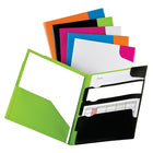 Oxford - Reliure en poly à quatre pochettes Divide It Up, variées-Gardez les grands et petits papiers organisés en un seul endroit