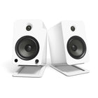 Kanto S6W Stand de bureau pour grands haut-parleurs - Blanc-Finition en poudre blanc pour s'adapter à votre installation
