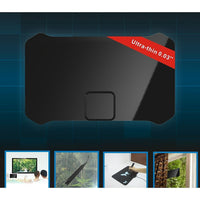 Digiwave – Antenne TVHD ultramince, 9,3 x 5,7 x 1,2 po, noir-Modèle ultramince et léger