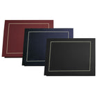 Porte-certificats St. James Classique, toile, marine, métallisation de ton or, 5/emb.-Fentes pour insérer des certificats de 216 x 279 mm (8 1/2 x 11 po)