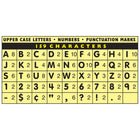 Pacon - Lettre autocollante, noir, 2 po, 318/pqt (PAC51650)-Couleur : Noir