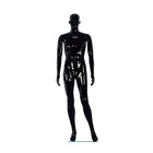 Mannequin homme, abstrait, brillant, deux bras droits, noir (150552)-Mannequin homme abstrait sur papier glacé