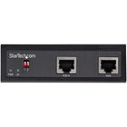 StarTech - Industrial Gigabit PoE Splitter-FICHE TECHNIQUE: 1 Gbit/s | 1 x PoE RJ45 IN | 1 x Données RJ45 OUT | sortie alimentation 12 V-48 VCC 1,5 A | bornier 4 broches | négociation automatique 10/100/1000 Mbit/s | montage rail DIN ou mural