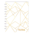 Livre de notes MiracleBind Collection Or de Blueline -11 x 9-1/16po - Blanc - 116 Pages-Pages microperforées blanches