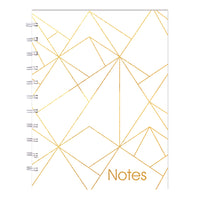 Livre de notes MiracleBind Collection Or de Blueline -11 x 9-1/16po - Blanc - 116 Pages-Pages microperforées blanches
