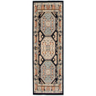 eCarpetGallery Tapis Qashqai Bleu Marine Fonce, Bleu Pale  2'8" x 10'0"-Tapis de passage