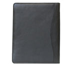 AshlinMD – Porte-documents à fermeture éclair AFONSO, pochette pour téléphone intelligent et 2 passants à stylos, noir-Le panneau avant est doté d’une pochette ouverte, pour ranger des feuilles volantes ou des documents.